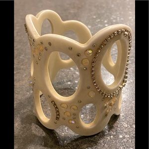 Large sculptural cuff bracelet one of a kind